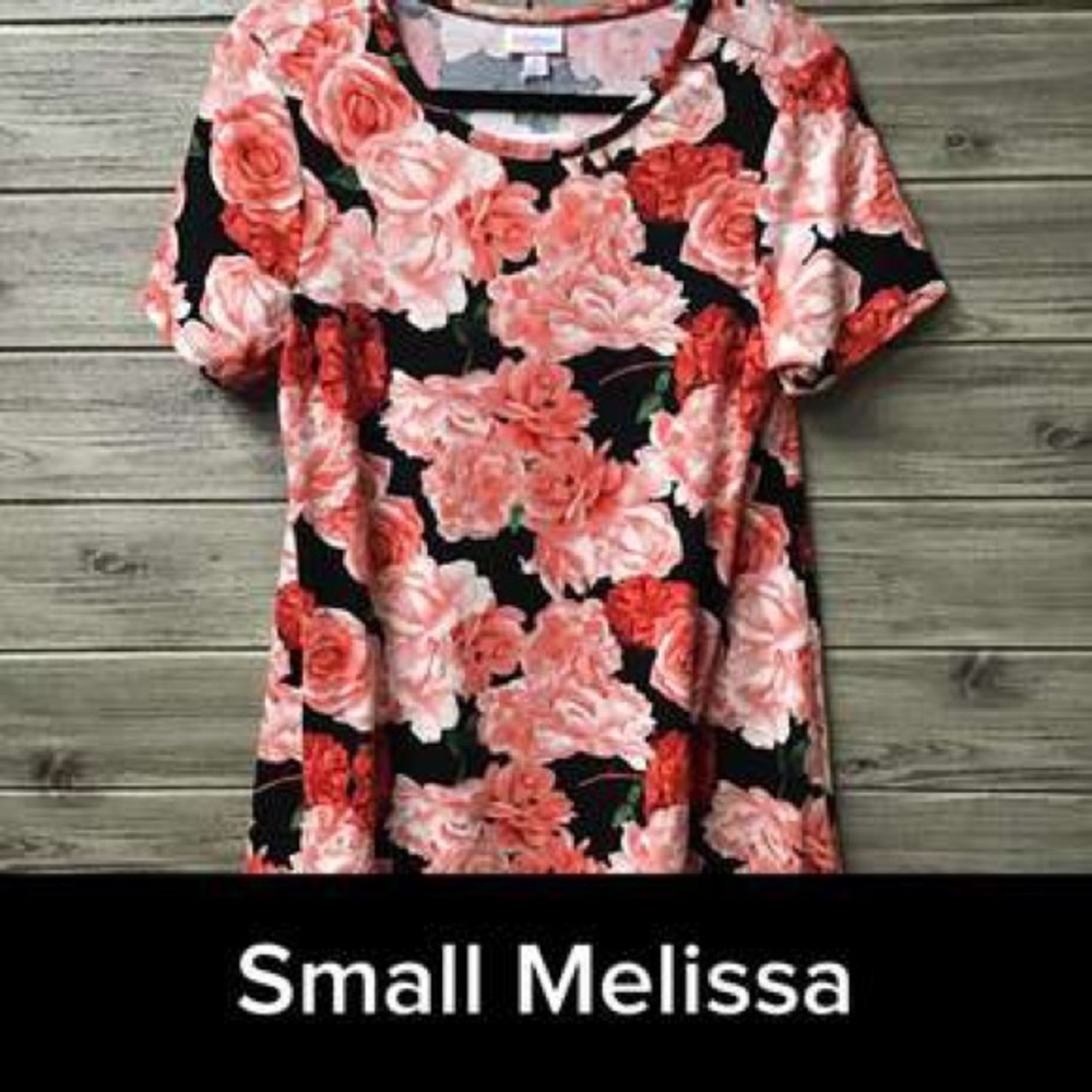 NEW LuLaRoe Melissa Tunic Top-Size Small Floral Print